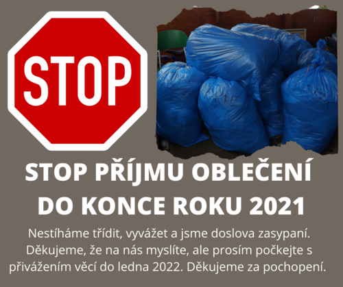 stop prijmu obleceni