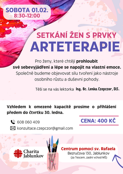 Setkání žen s prvky ARTETERAPIE únor