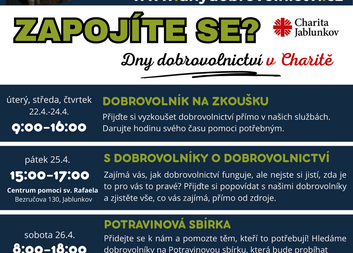 Dny dobrovolnictví 2025 v Charitě