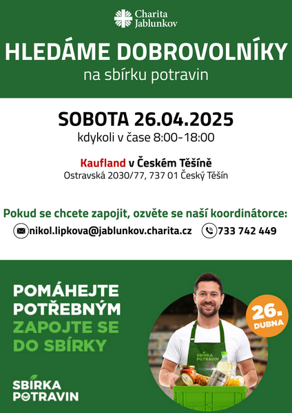 Dobrovolníci na sbírku potravin jaro25