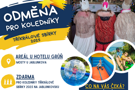 Odměna pro Třikrálové koledníky 2025