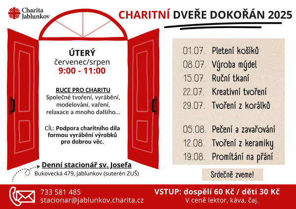Charitní dveře dokořán 2025