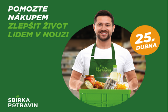 Hledáme dobrovolníky na sbírku potravin