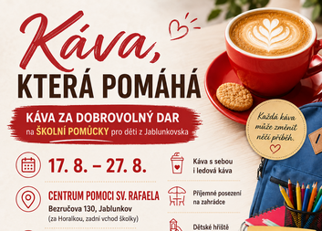 Káva, která pomáhá. Zastavte se na chvíli pro sebe i pro druhé